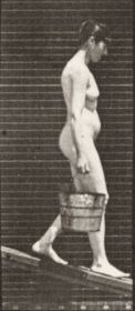 Plate 121 Descending an incline with a bucket of water in each hand — figure reference